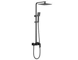 Душевая стойка ABBER Daheim AF8220B без излива, черная матовая