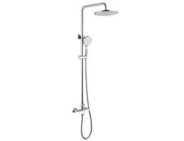 Душевая стойка ABBER Weiss Insel AF8020W без излива, белый-хром