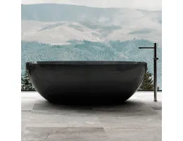 Прозрачная ванна ABBER Kristall AT9701Onyx