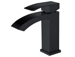 Смеситель ABBER Wasserfall AF8610B для раковины, черный матовый