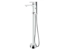 Смеситель ABBER Weiss Insel AF8015W напольный, белый-хром